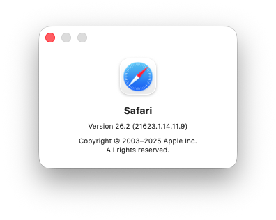 browser version check grid safari
